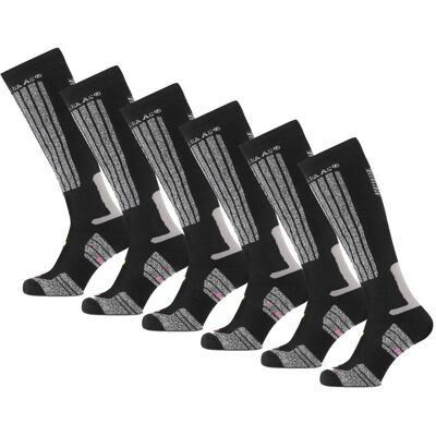 Poederbaas Skisokken 6-pack Zwart-43/46 Poederbaas Skisokken 6-pack Zwart-43/46