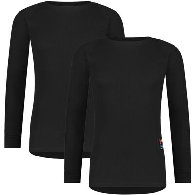 Poederbaas Thermoshirt Heren 2-pack Pro Zwart-M Poederbaas Thermoshirt Heren 2-pack Pro Zwart-M