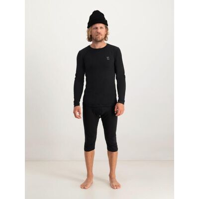 Poederbaas Thermoset Heren Lightweight - Thermoshirt + Thermolegging - Zwart-S Poederbaas Thermoset Heren Lightweight - Thermoshirt + Thermolegging - Zwart-S