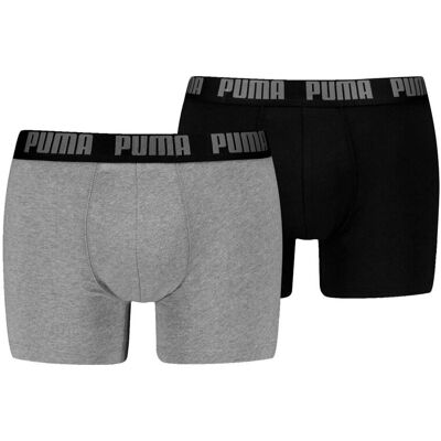 Puma Boxershorts Everyday Basic 2-pack Grey Melange / Black-XL Puma Boxershorts Everyday Basic 2-pack Grey Melange / Black-XL