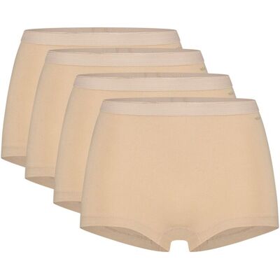 Ten Cate Basics Organic Cotton Stretch Short 4-pack Beige-L Ten Cate Basics Organic Cotton Stretch Short 4-pack Beige-L
