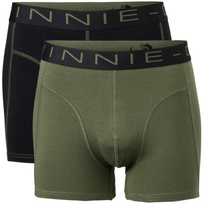 Vinnie-G Boxershorts 2-pack Black / Forest Stitches-XXL Vinnie-G Boxershorts 2-pack Black / Forest Stitches-XXL