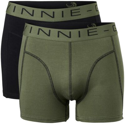 Vinnie-G Boxershorts 2-pack Black / Forest Green Combo-XL Vinnie-G Boxershorts 2-pack Black / Forest Green Combo-XL