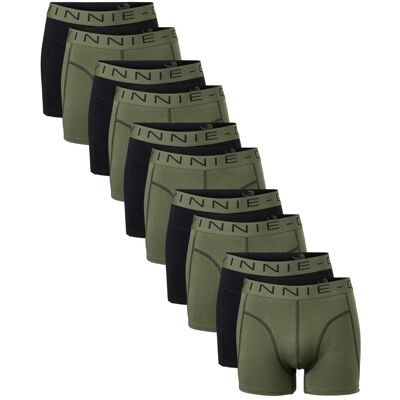Vinnie-G Boxershorts 10-pack Black / Forest Green Combo-L Vinnie-G Boxershorts 10-pack Black / Forest Green Combo-L