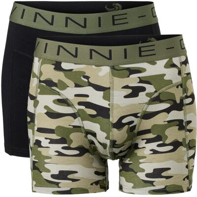 Vinnie-G Boxershorts 2-pack Black / Army Green Combo-S Vinnie-G Boxershorts 2-pack Black / Army Green Combo-S