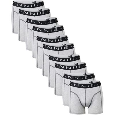 Vinnie-G Boxershorts 10-pack Grey Melange Stitches-M Vinnie-G Boxershorts 10-pack Grey Melange Stitches-M