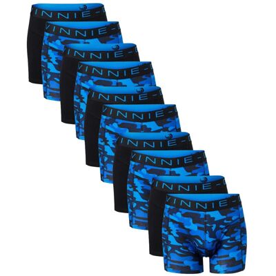 Vinnie-G Boxershorts 10-pack Black/Blue Army-XXL Vinnie-G Boxershorts 10-pack Black/Blue Army-XXL
