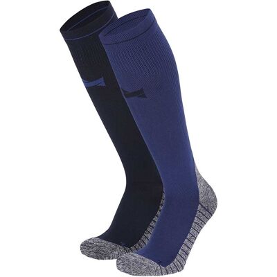 Xtreme Compressie Sokken Hardlopen 2-pack Multi Blue-45/47 Xtreme Compressie Sokken Hardlopen 2-pack Multi Blue-45/47