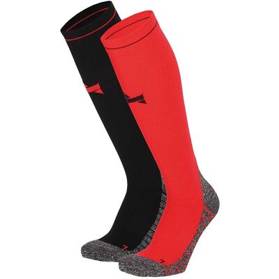 Xtreme Compressie Sokken Hardlopen 2-pack Multi Red-45/47 Xtreme Compressie Sokken Hardlopen 2-pack Multi Red-45/47