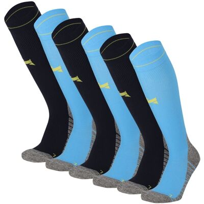 Xtreme Compressie Sokken Hardlopen 6-pack Multi Navy-45/47 Xtreme Compressie Sokken Hardlopen 6-pack Multi Navy-45/47