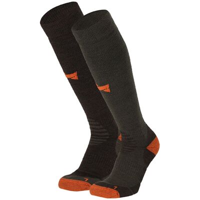 Xtreme Outdoor Sokken Compressie 2-pack Multi Green-45/47 Xtreme Outdoor Sokken Compressie 2-pack Multi Green-45/47