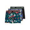 Jack & Jones Boxershorts JACFLOWER Trunks 3-pack Zwart / Navy-L