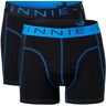 Vinnie-G Boxershorts 2-pack Black/Blue Stitches-L