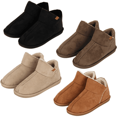 Apollo Pantoffels Dames Boots Suede Cognac-37/38 Apollo Pantoffels Dames Boots Suede Cognac-37/38