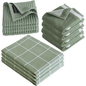 Byrklund Keukenset Clean & Dry Jade - 12 delig - Theedoeken, Keukendoeken & Vaatdoeken Byrklund Keukenset Clean & Dry Jade - 12 delig - Theedoeken, Keukendoeken & Vaatdoeken