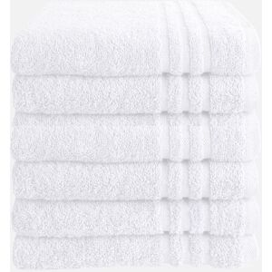 Byrklund Handdoek 50x100 cm 500gram Wit - 6 stuks Byrklund Handdoek 50x100 cm 500gram Wit - 6 stuks