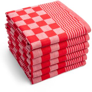 Byrklund Katoenen Keukendoek Set - Rood - 6 stuks Byrklund Katoenen Keukendoek Set - Rood - 6 stuks