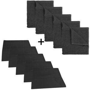 The One Towelling The One Keuken set - 5 x theedoek & 5 x keukendoek - Antraciet The One Towelling The One Keuken set - 5 x theedoek & 5 x keukendoek - Antraciet