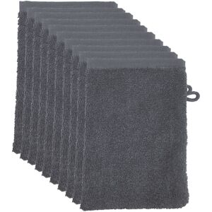 The One Towelling The One Washandjes Antraciet - 10 stuks The One Towelling The One Washandjes Antraciet - 10 stuks
