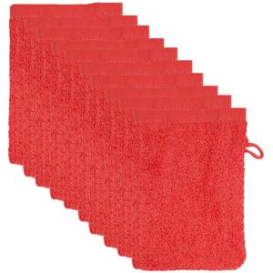 The One Towelling The One Washandjes Rood - 10 stuks The One Towelling The One Washandjes Rood - 10 stuks