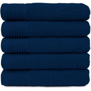 The One Towelling The One Badhanddoek Deluxe 70x140 550 gr Navy (5 stuks) The One Towelling The One Badhanddoek Deluxe 70x140 550 gr Navy (5 stuks)