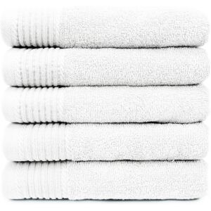 The One Towelling The One Badhanddoek Deluxe 70x140 550 gr Wit (5 stuks) The One Towelling The One Badhanddoek Deluxe 70x140 550 gr Wit (5 stuks)