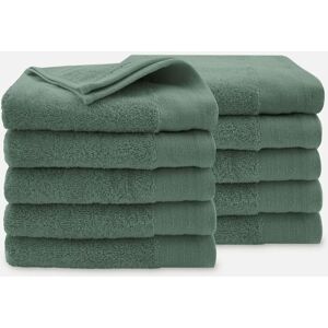 Walra Soft Cotton Handdoeken 50 x 100 cm - 550 gr/m² - Legergroen - 10 stuks Walra Soft Cotton Handdoeken 50 x 100 cm - 550 gr/m² - Legergroen - 10 stuks