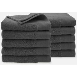 Walra Soft Cotton Handdoeken 50 x 100 cm - 550 gr/m² - Antraciet - 10 stuks Walra Soft Cotton Handdoeken 50 x 100 cm - 550 gr/m² - Antraciet - 10 stuks