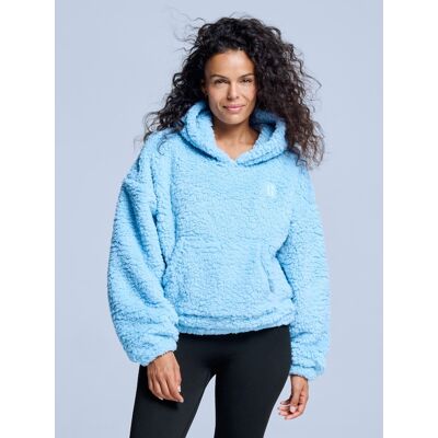 Poederbaas Fluffy Hoodie Dames Four Seasons Ice Blue-L Poederbaas Fluffy Hoodie Dames Four Seasons Ice Blue-L