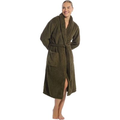 Ten Cate Badjas Dames Teddy Forest Mist-L Ten Cate Badjas Dames Teddy Forest Mist-L