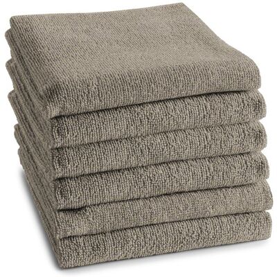 DDDDD Keukendoek Logo Taupe - 6 stuks DDDDD Keukendoek Logo Taupe - 6 stuks