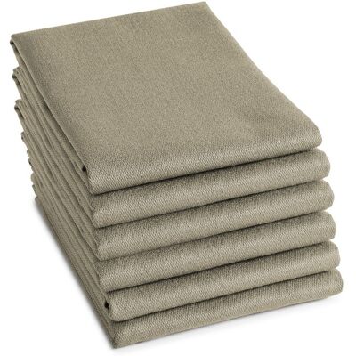 DDDDD Theedoek Logo Taupe - 6 stuks DDDDD Theedoek Logo Taupe - 6 stuks