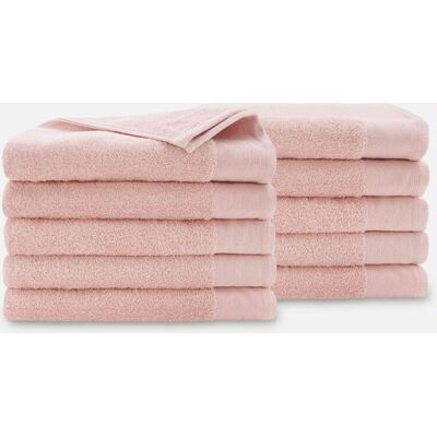 Walra Soft Cotton Handdoeken 70 x 140 cm - 550 gr/m² - Roze - 10 stuks Walra Soft Cotton Handdoeken 70 x 140 cm - 550 gr/m² - Roze - 10 stuks