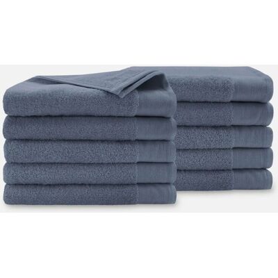 Walra Soft Cotton Handdoeken 70 x 140 cm - 550 gr/m² - Indigo - 10 stuks Walra Soft Cotton Handdoeken 70 x 140 cm - 550 gr/m² - Indigo - 10 stuks