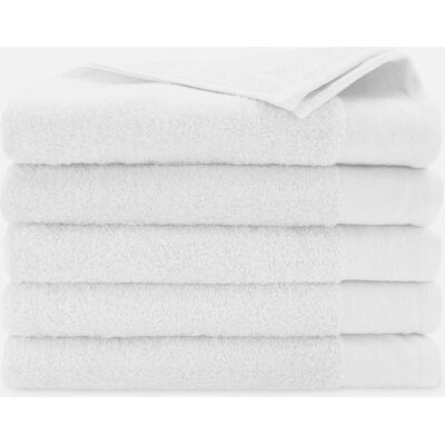 Walra Soft Cotton Handdoeken 70 x 140 cm - 550 gr/m² - Wit - 5 stuks Walra Soft Cotton Handdoeken 70 x 140 cm - 550 gr/m² - Wit - 5 stuks