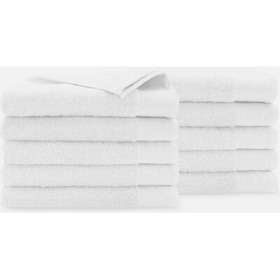 Walra Soft Cotton Handdoeken 70 x 140 cm - 550 gr/m² - Wit - 10 stuks Walra Soft Cotton Handdoeken 70 x 140 cm - 550 gr/m² - Wit - 10 stuks