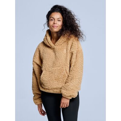 Poederbaas Fluffy Hoodie Dames Four Seasons Warm Sand-XS Poederbaas Fluffy Hoodie Dames Four Seasons Warm Sand-XS