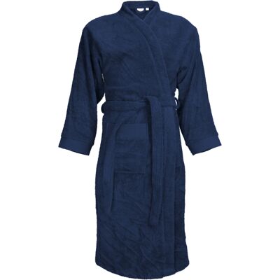 The One Towelling The One Badjas zonder capuchon 340 gram Donker blauw-XXL/XXXL The One Towelling The One Badjas zonder capuchon 340 gram Donker blauw-XXL/XXXL