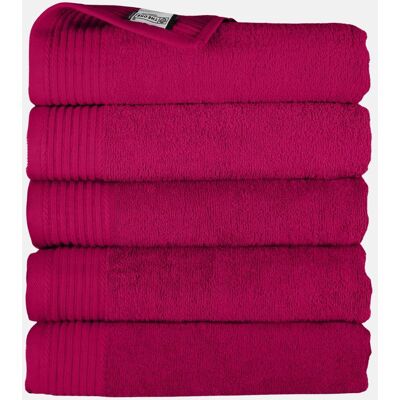 The One Towelling The One Handdoek 450 gram 50x100 cm Magenta (5 stuks) The One Towelling The One Handdoek 450 gram 50x100 cm Magenta (5 stuks)