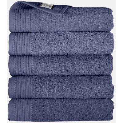 The One Towelling The One Badhanddoek 450 gram 70x140 cm Denim Faded (5 stuks) The One Towelling The One Badhanddoek 450 gram 70x140 cm Denim Faded (5 stuks)