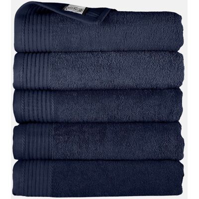 The One Towelling The One Badhanddoek 450 gram 70x140 cm Navy (5 stuks) The One Towelling The One Badhanddoek 450 gram 70x140 cm Navy (5 stuks)