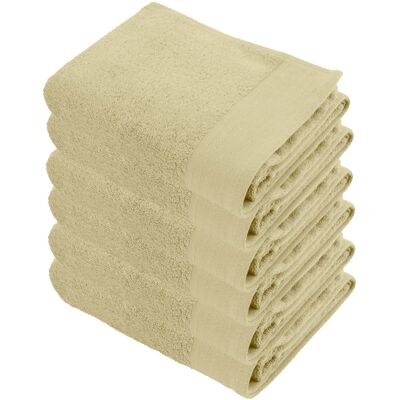 Walra Soft Cotton Handdoek 50 x 100 cm 550 gram Maisgeel - 6 stuks Walra Soft Cotton Handdoek 50 x 100 cm 550 gram Maisgeel - 6 stuks