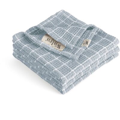 Walra Vaatdoek Dry with Cubes Jeans Blauw - 3 stuks Walra Vaatdoek Dry with Cubes Jeans Blauw - 3 stuks