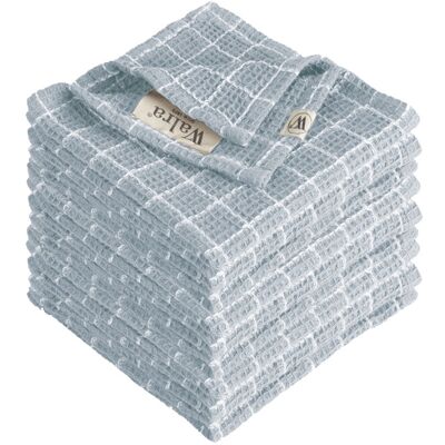 Walra Vaatdoek Dry with Cubes Jeans Blauw - 9 stuks Walra Vaatdoek Dry with Cubes Jeans Blauw - 9 stuks
