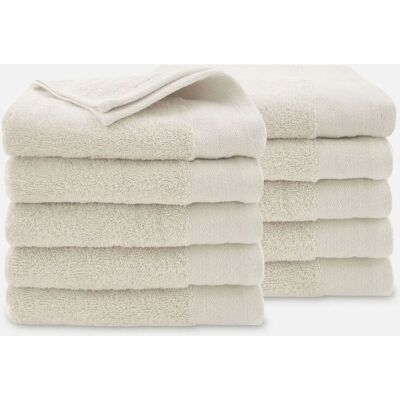 Walra Soft Cotton Handdoeken 60 x 110 cm - 550 gr/m² - Kiezel Grijs - 10 stuks Walra Soft Cotton Handdoeken 60 x 110 cm - 550 gr/m² - Kiezel Grijs - 10 stuks