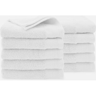 Walra Soft Cotton Handdoeken 50 x 100 cm - 550 gr/m² - Wit - 10 stuks Walra Soft Cotton Handdoeken 50 x 100 cm - 550 gr/m² - Wit - 10 stuks