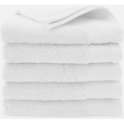 Walra Soft Cotton Handdoeken 50 x 100 cm - 550 gr/m² - Wit - 5 stuks Walra Soft Cotton Handdoeken 50 x 100 cm - 550 gr/m² - Wit - 5 stuks