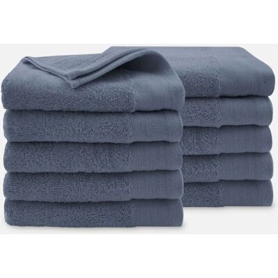 Walra Soft Cotton Handdoeken 50 x 100 cm - 550 gr/m² - Indigo - 10 stuks Walra Soft Cotton Handdoeken 50 x 100 cm - 550 gr/m² - Indigo - 10 stuks