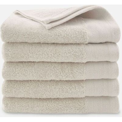 Walra Soft Cotton Handdoeken 60 x 110 cm - 550 gr/m² - Kiezel Grijs - 5 stuks Walra Soft Cotton Handdoeken 60 x 110 cm - 550 gr/m² - Kiezel Grijs - 5 stuks