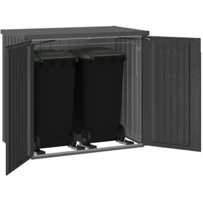BIOHORT Opbergdoos - Staal - Donkergrijs metallic - 147cm x 129cm x 88cm - Opbergdoos BIOHORT Opbergdoos - Staal - Donkergrijs metallic - 147cm x 129cm x 88cm - Opbergdoos